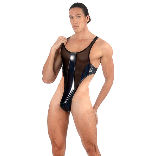 THE LUXURY – BODY THONG LONG NAVY BLUE TORNASOL