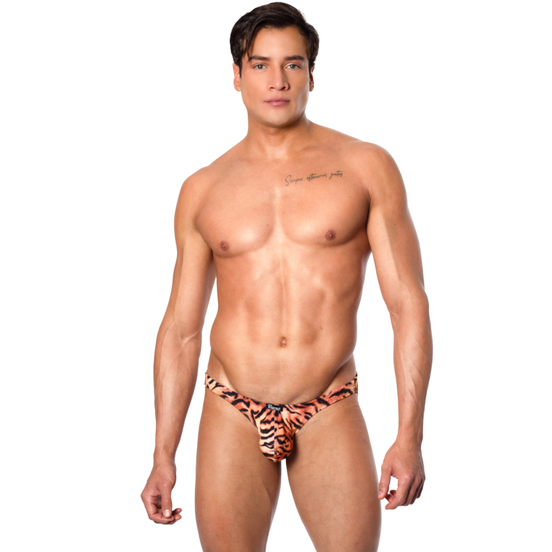 SAVAGE - SWIMWEAR BIKINI CLASSIC SLIM BULGE ANIMAL PRINT - TIGER