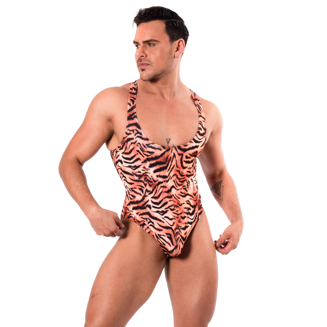 SAVAGE - BODYSUIT ANIMAL PRINT - TIGER