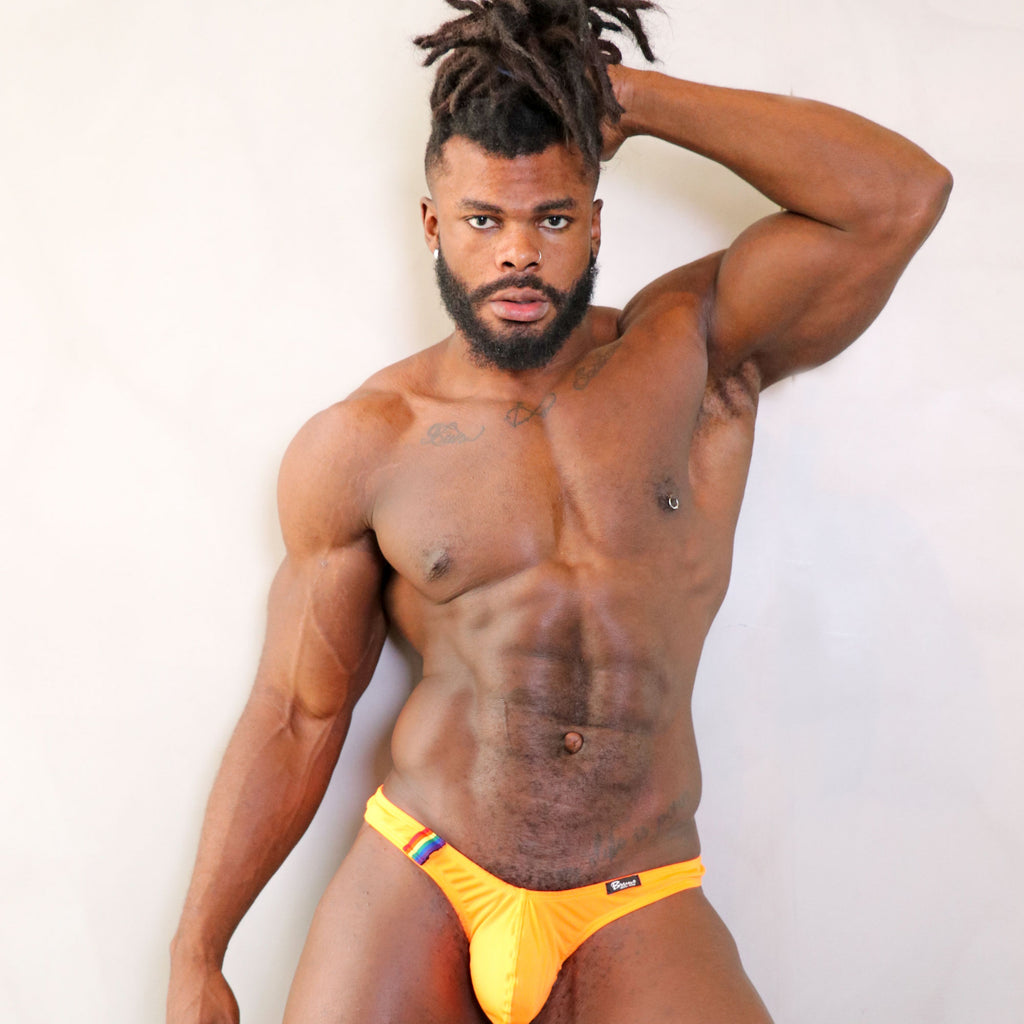 BE PRIDE - CLASSIC THONG BULGE T-STRING NEON ORANGE