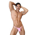 CANDY - THONG BULGE T-STRING PINK - METAL "O-RING"
