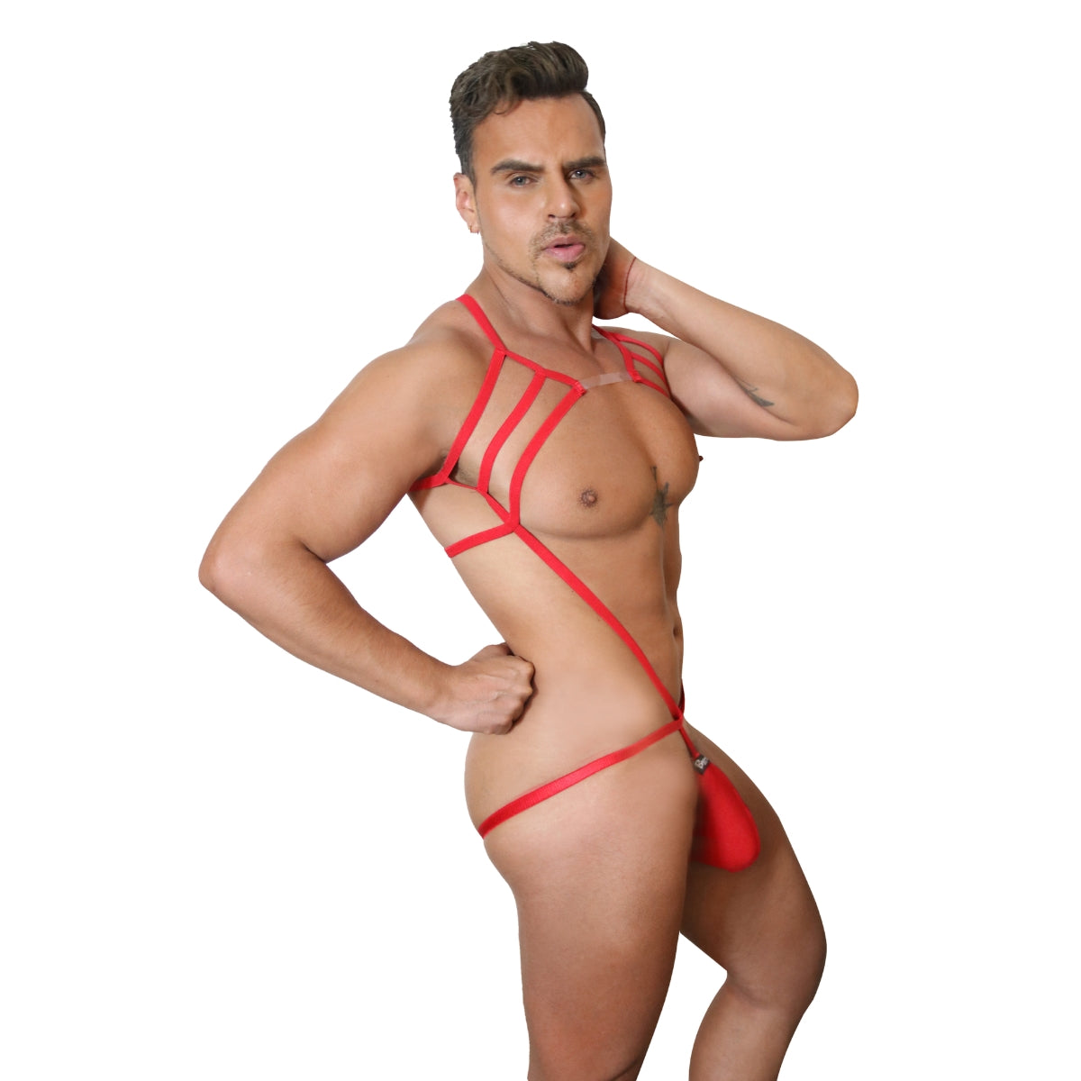 CANDY - BODYJOCK HARNESS BODICE BULGE - RED
