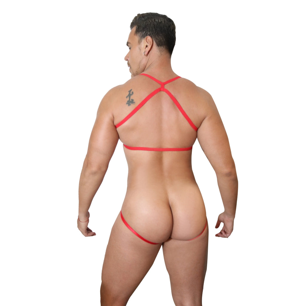 CANDY - BODYJOCK HARNESS BODICE BULGE - RED