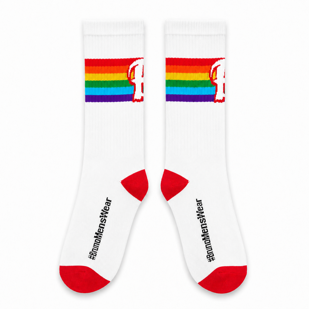 BE PRIDE - ESSENCIAL PRIDE SOCKS WHITE