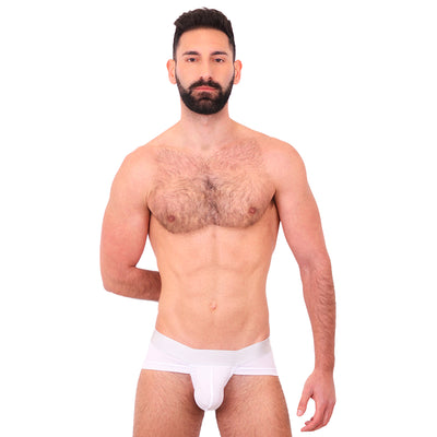 BASIC - BIKINI BRIEF BULGE WHITE/SILVER