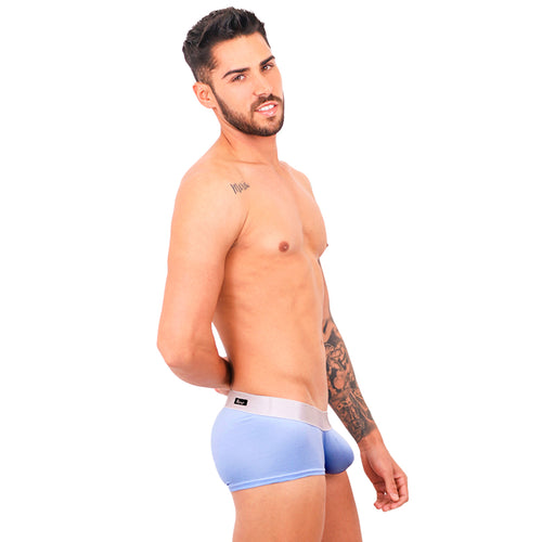 BASIC - BOXER LOW RISE TRUNK BRIEF BULGE PLUMBAGO/SILVER