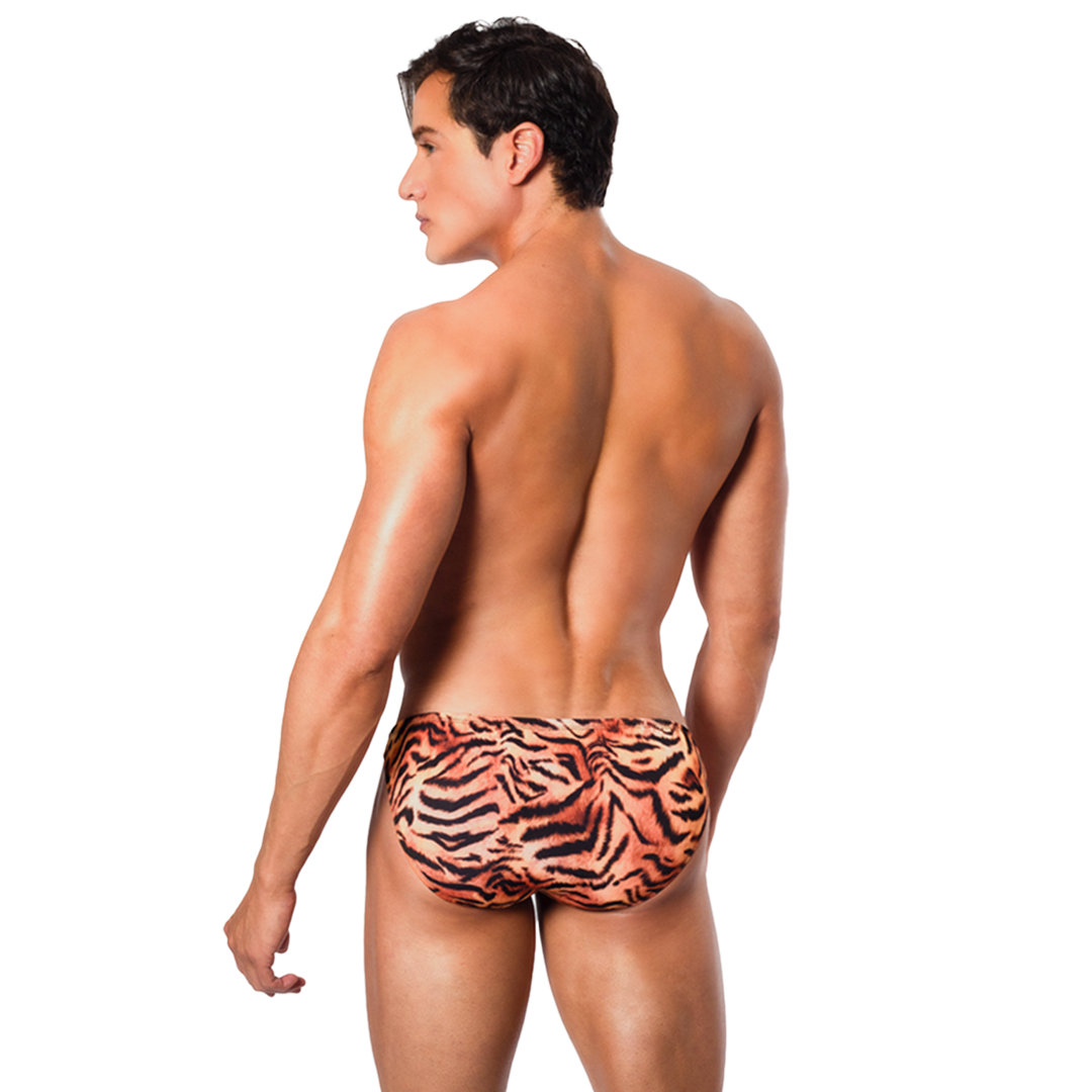 SAVAGE - SWIMWEAR BIKINI CLASSIC SLIM BULGE ANIMAL PRINT - TIGER
