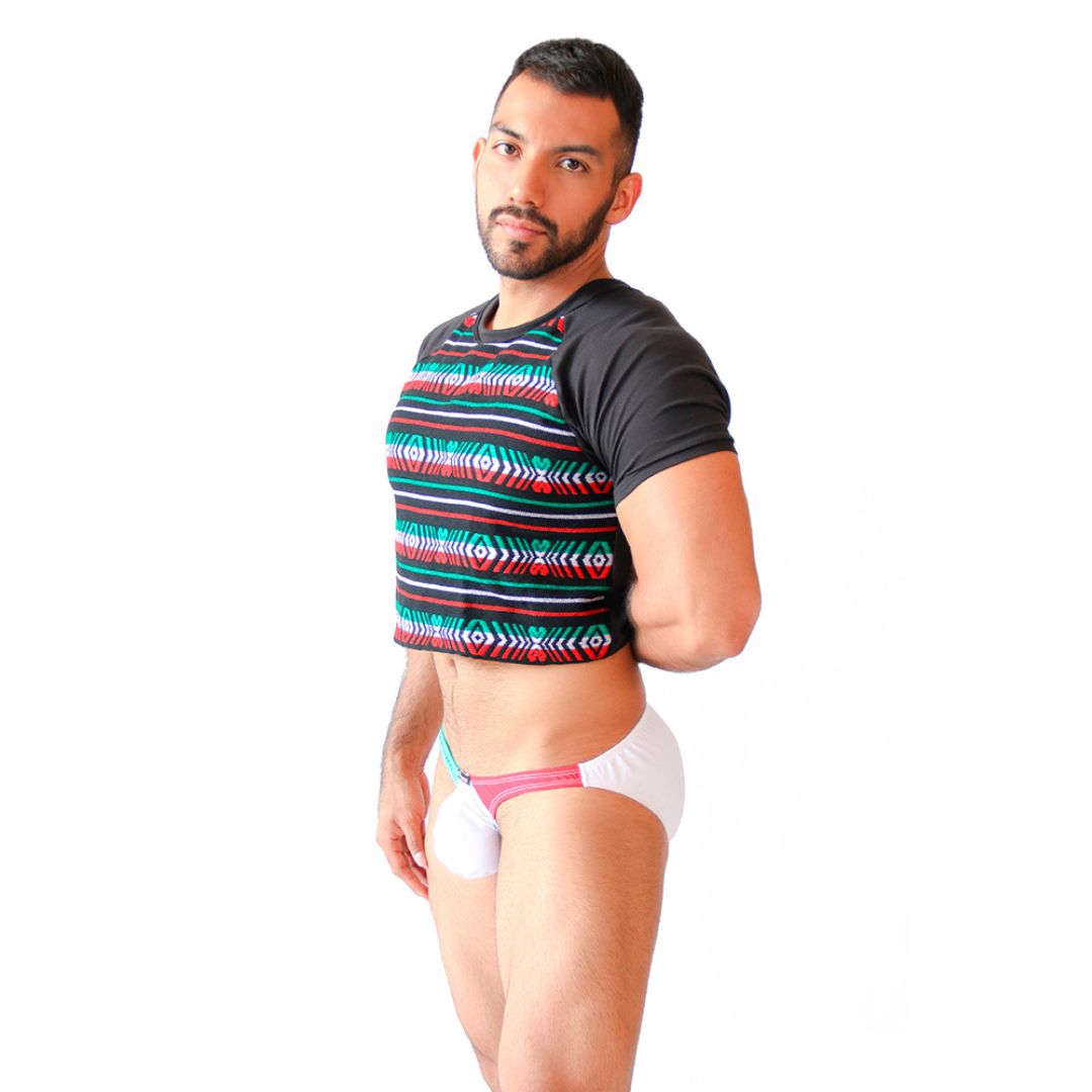 MEXICANO - BOXY CROPPED CROP TOP - MEXICAN CAMBAYA