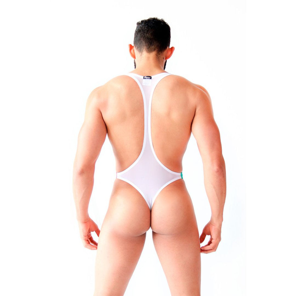 MEXICANO - BODYSUIT SINGLET THONG BULGE - MESH