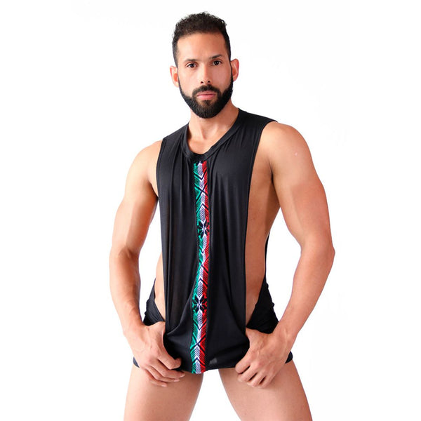 MEXICANO - CROPPED LONG FIT MUSCLE TANK - MEXICAN CAMBAYA