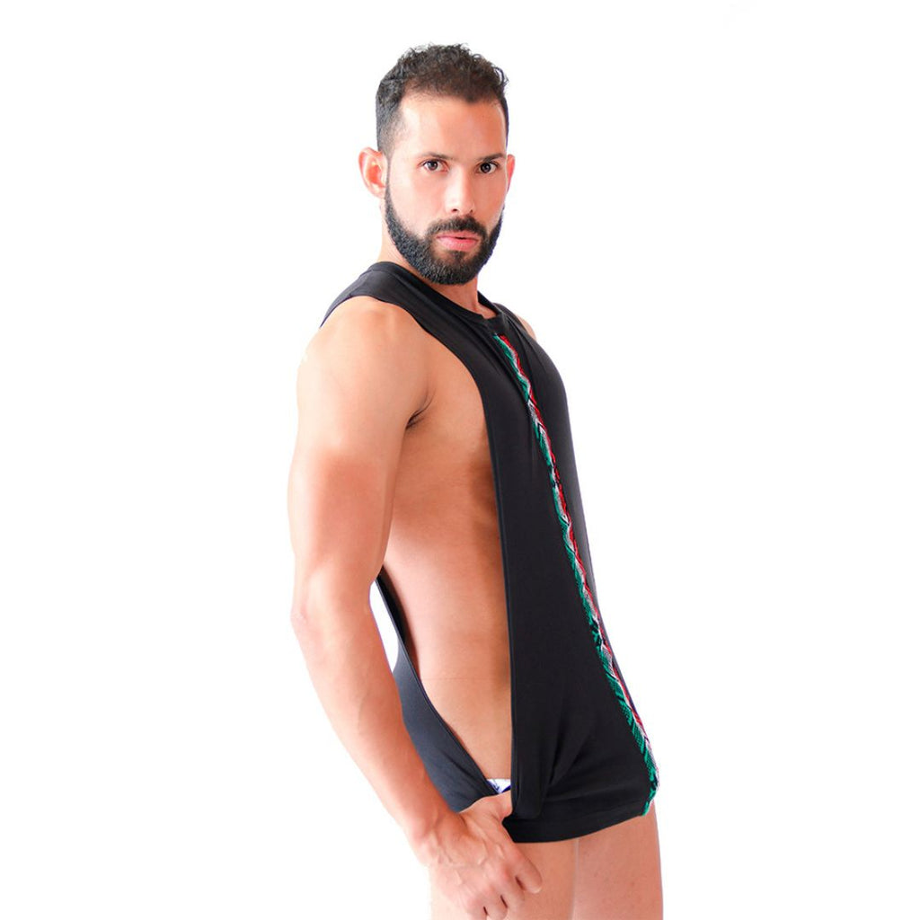 MEXICANO - CROPPED LONG FIT MUSCLE TANK - MEXICAN CAMBAYA