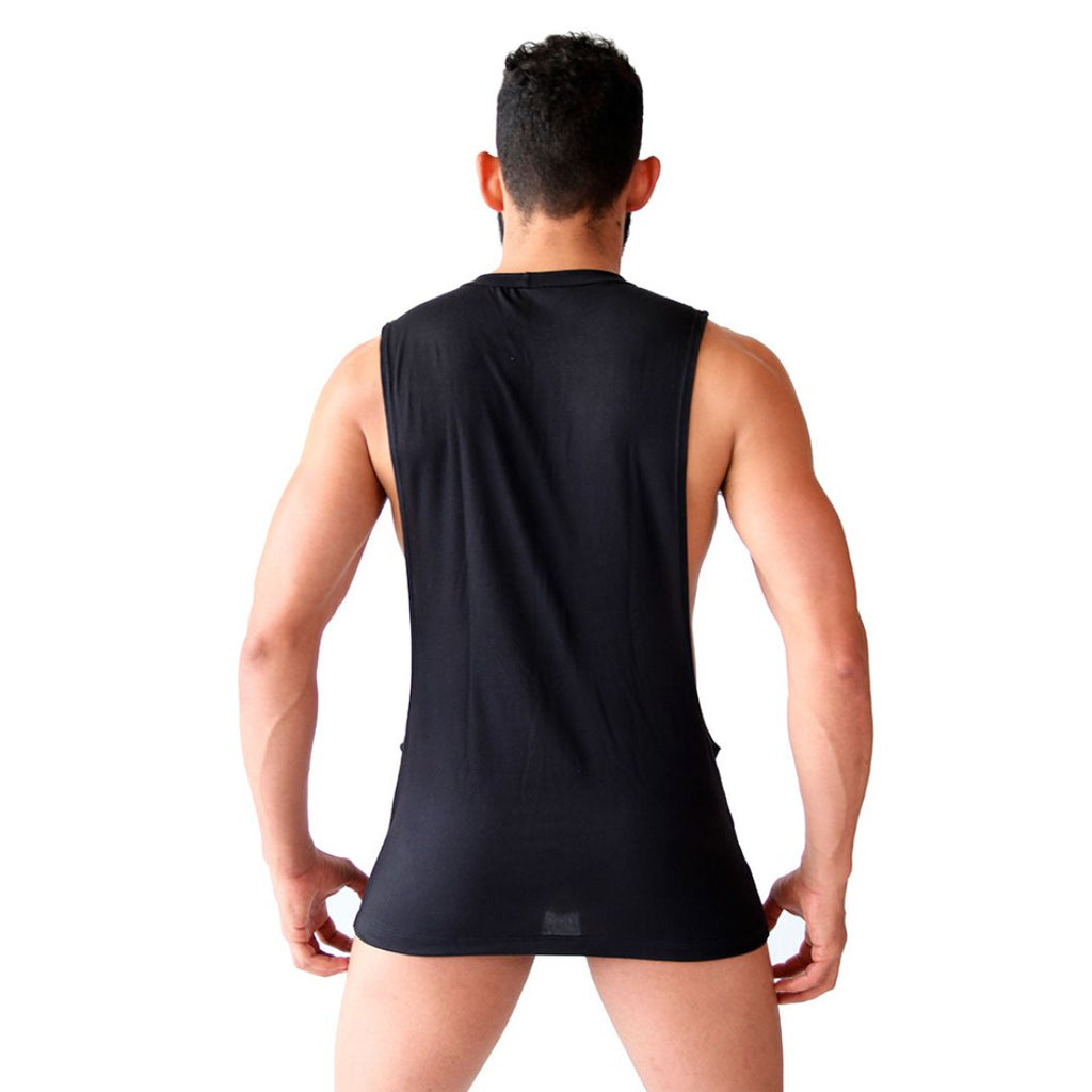 MEXICANO - CROPPED LONG FIT MUSCLE TANK - MEXICAN CAMBAYA