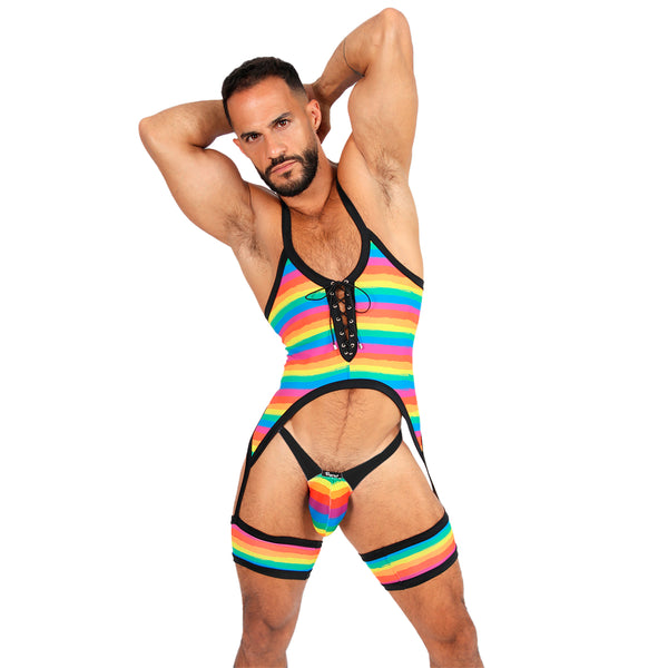 BE PRIDE - BODY SINGLET LINGERIE Ft THONG BULGE - PB