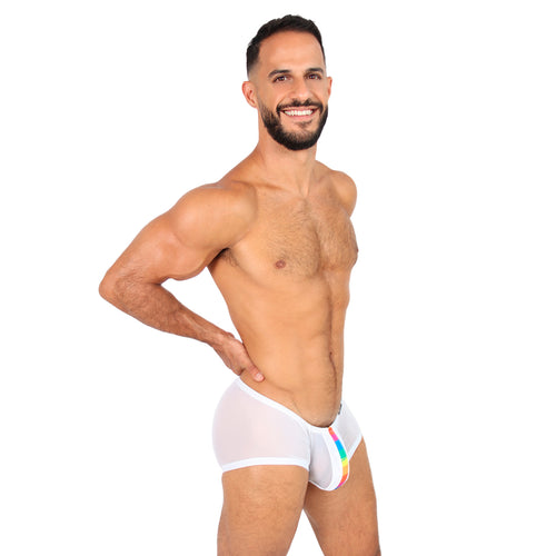 BE PRIDE - BOXER LOW RISE TRUNK BRIEF BULGE MESH