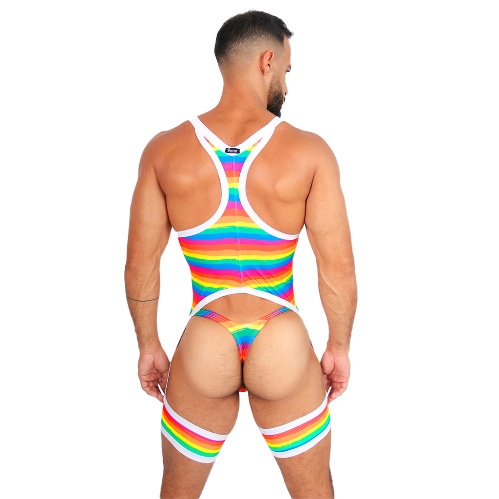 BE PRIDE - BODY SINGLET LINGERIE Ft THONG BULGE - PW