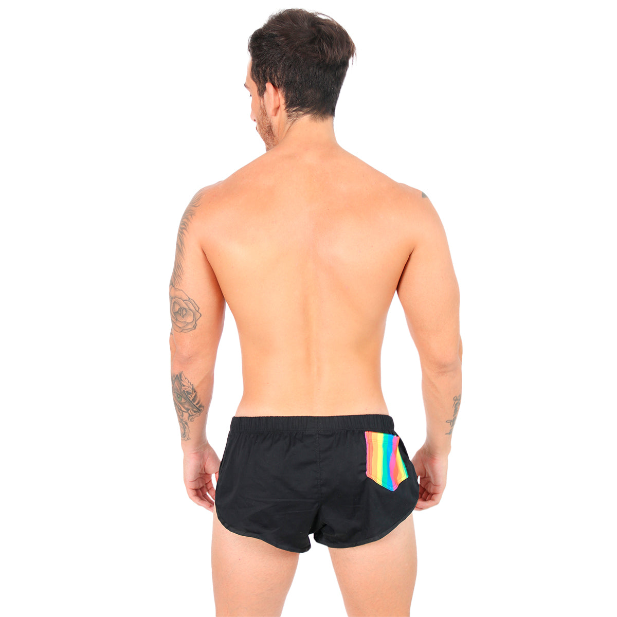 BE PRIDE - BOOTY SHORT JOCK BLACK