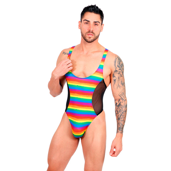 BE PRIDE - BODYSUIT THONG MESH