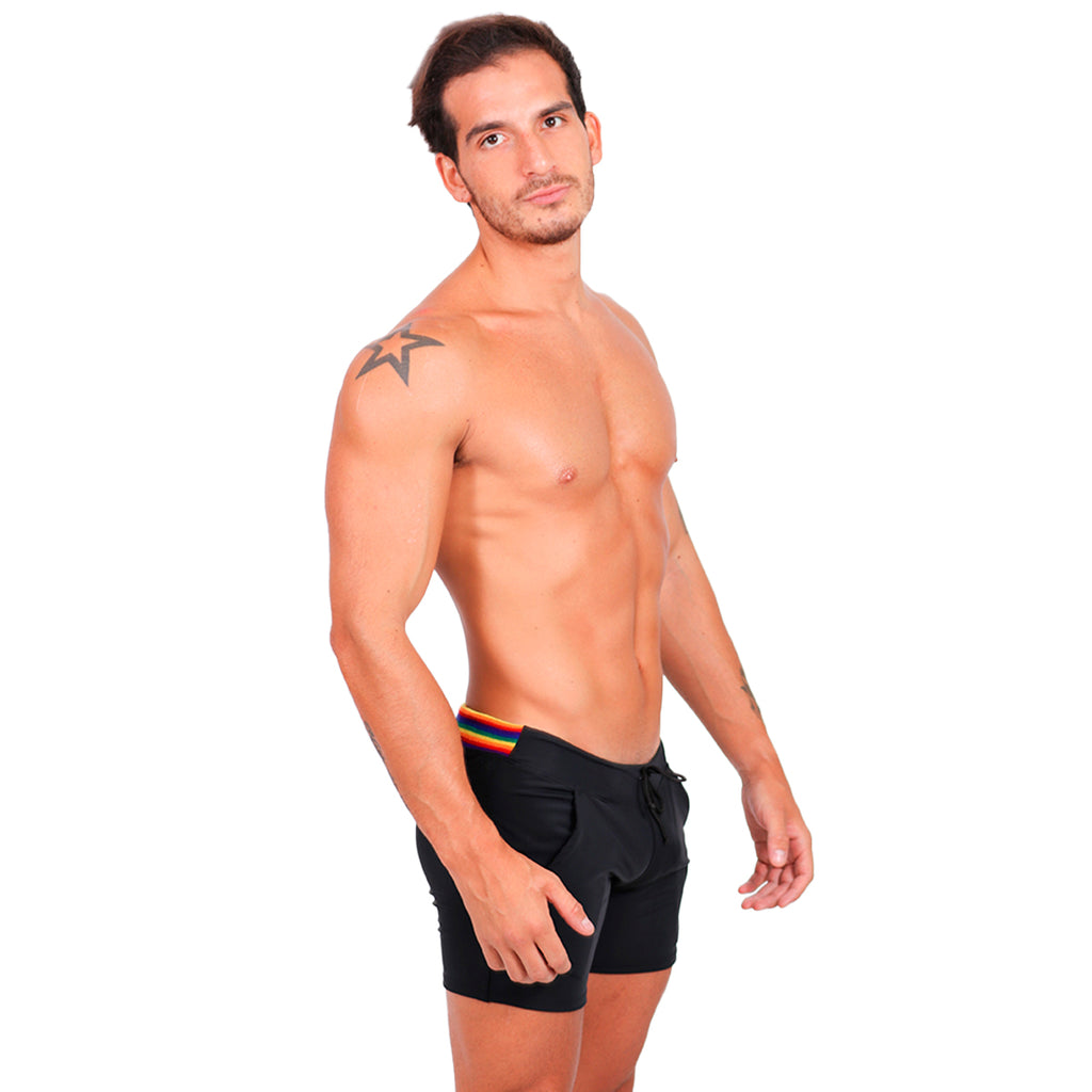 BE PRIDE - SHORT SHORTS ATHLETIC BLACK