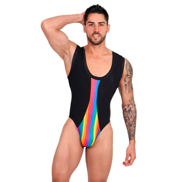 BE PRIDE - BODYSUIT THONG BLACK