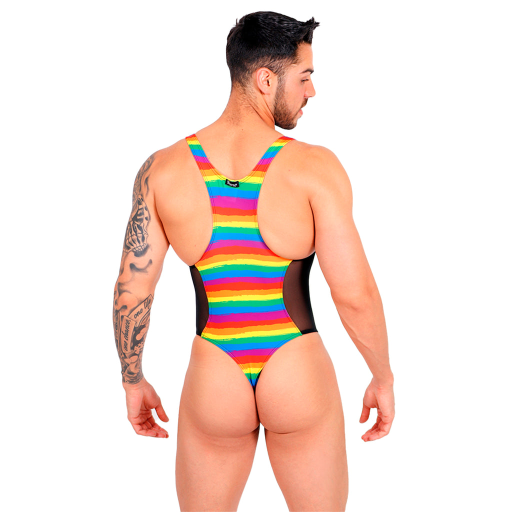 BE PRIDE - BODYSUIT THONG MESH