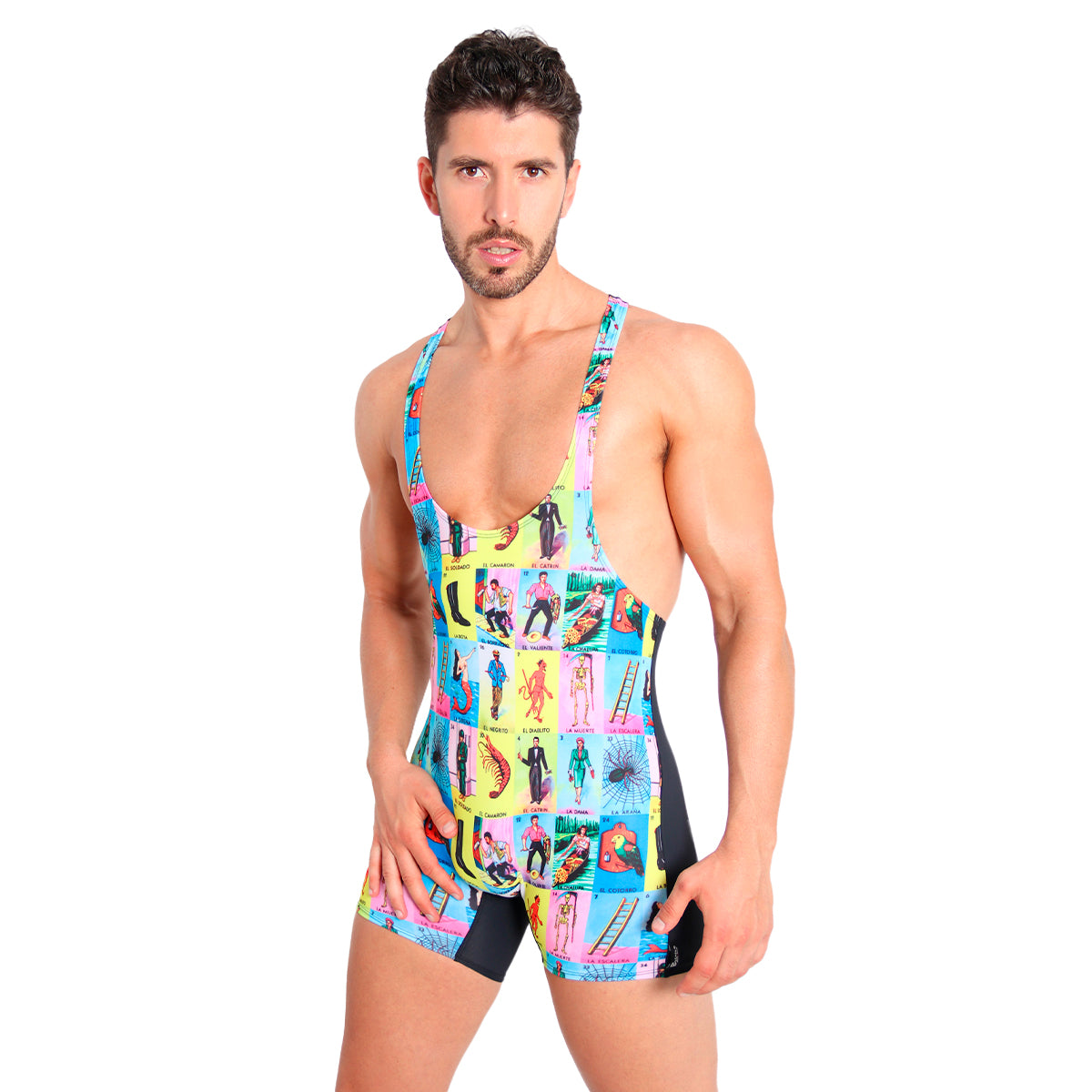 LOTERIA MX - BODYSUIT ATHLETIC WRESTLING SINGLET