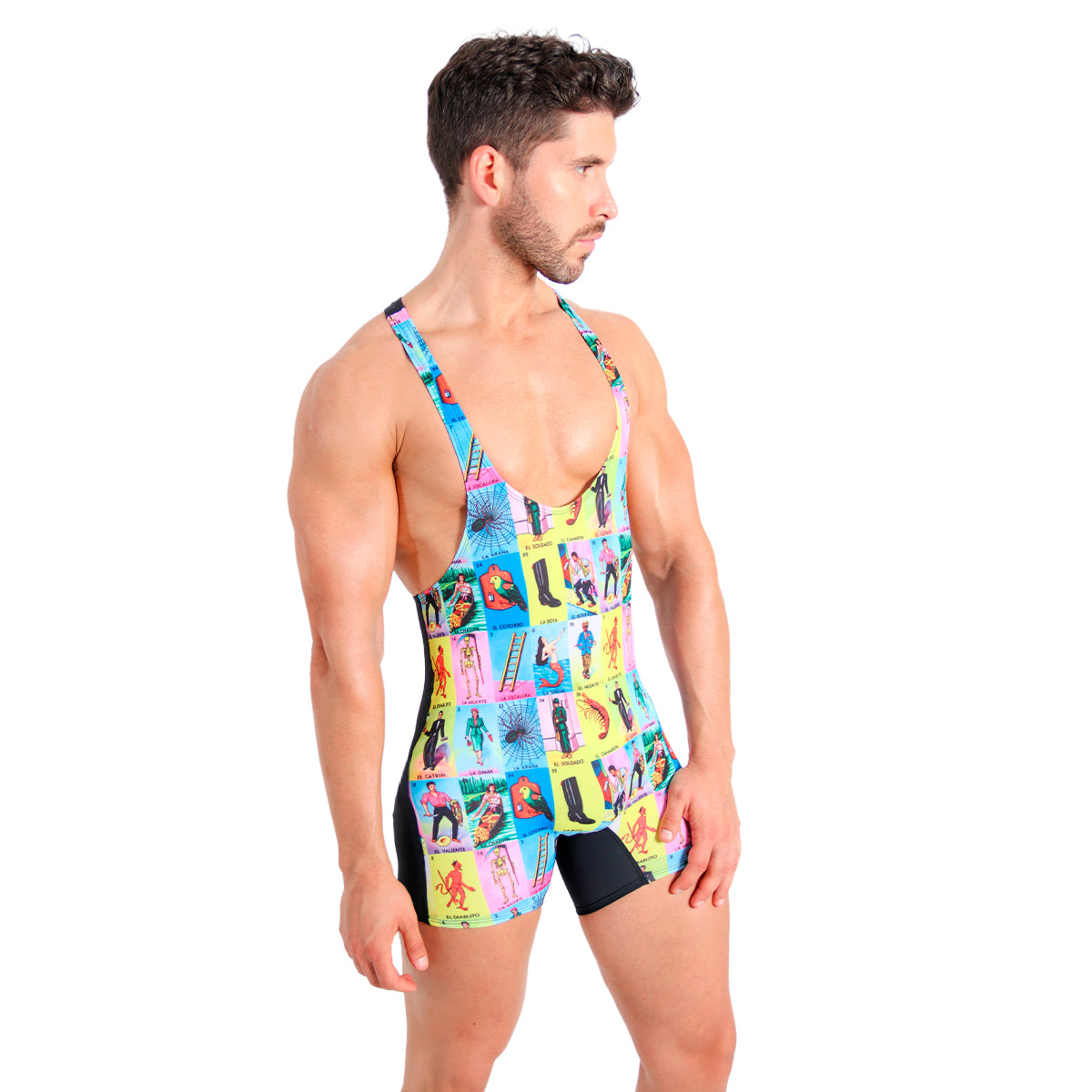 LOTERIA MX - BODYSUIT ATHLETIC WRESTLING SINGLET