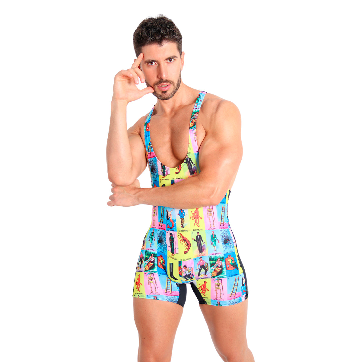 LOTERIA MX - BODYSUIT ATHLETIC WRESTLING SINGLET