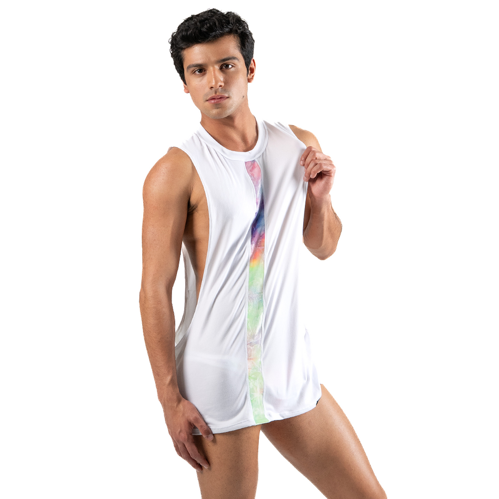 EVERYDAY PRIDE - CROPPED LONG FIT MUSCLE TANK VELVET