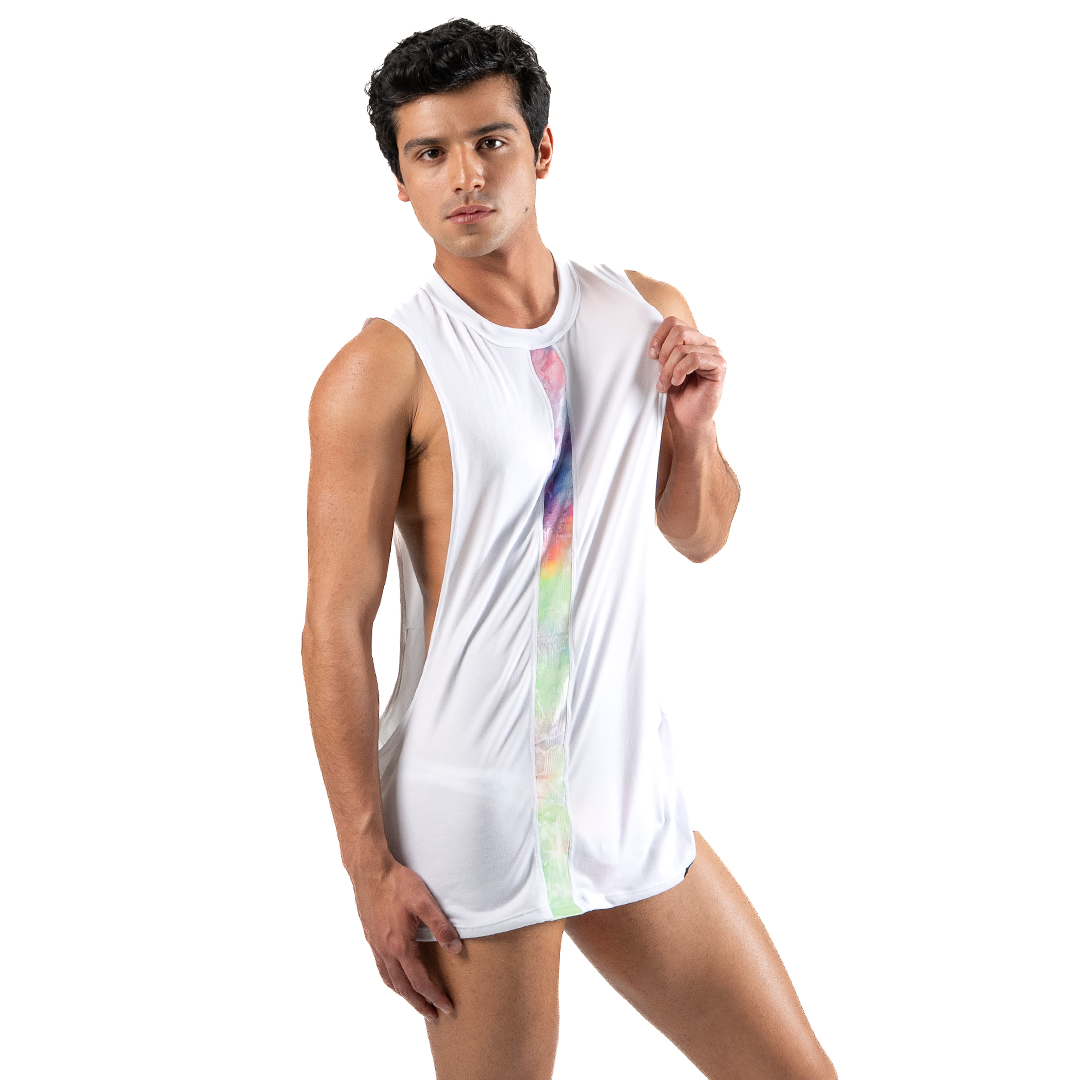 EVERYDAY PRIDE - CROPPED LONG FIT MUSCLE TANK VELVET