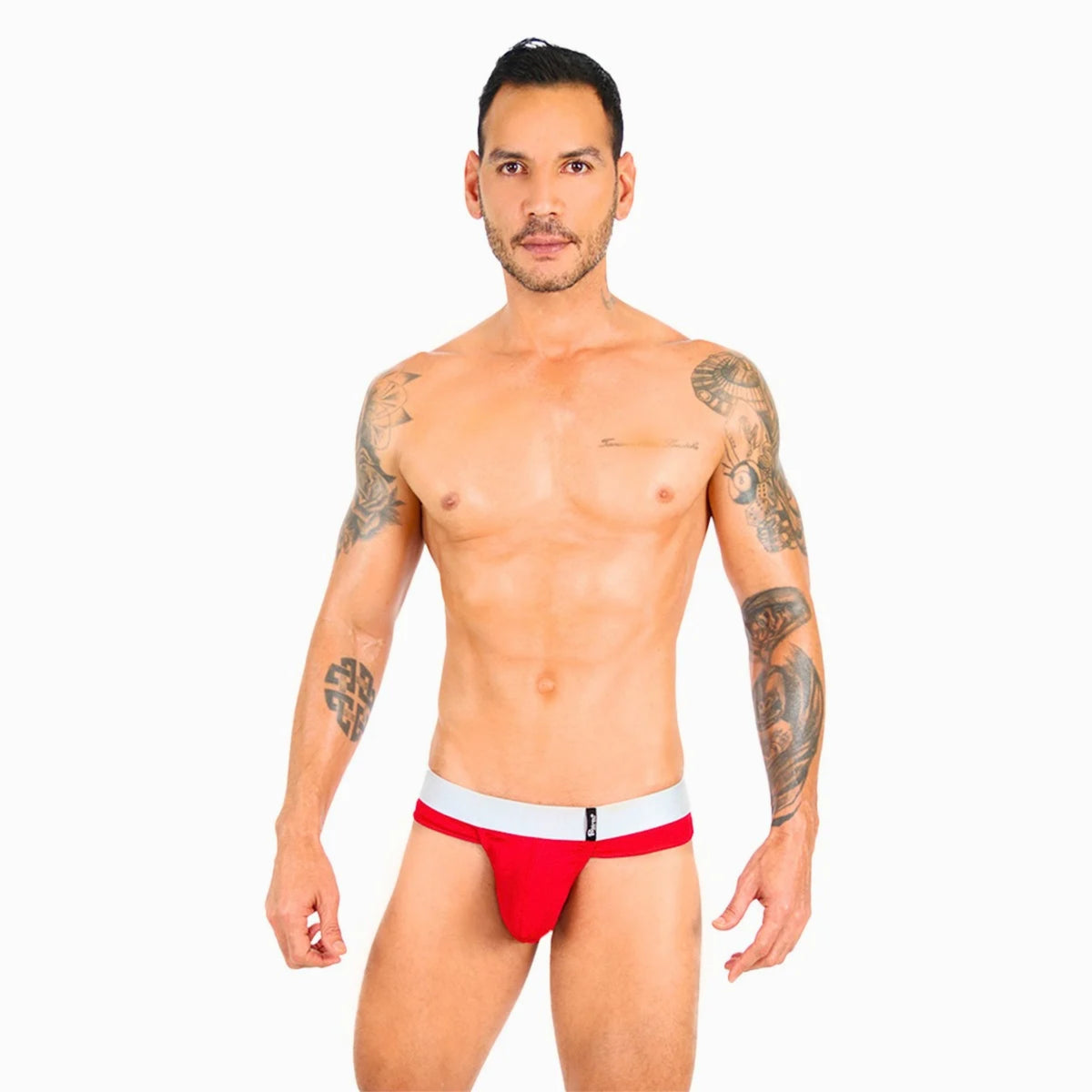 ICON TB - THONG BULGE ATHLETIC RED/SILVER