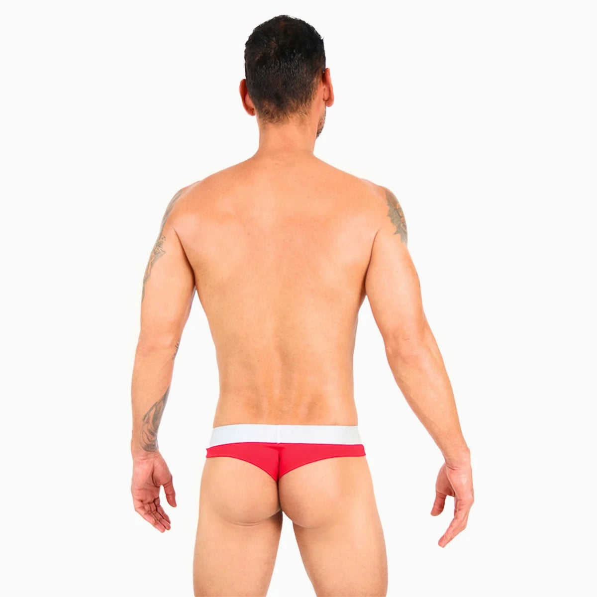 ICON TB - THONG BULGE ATHLETIC RED/SILVER