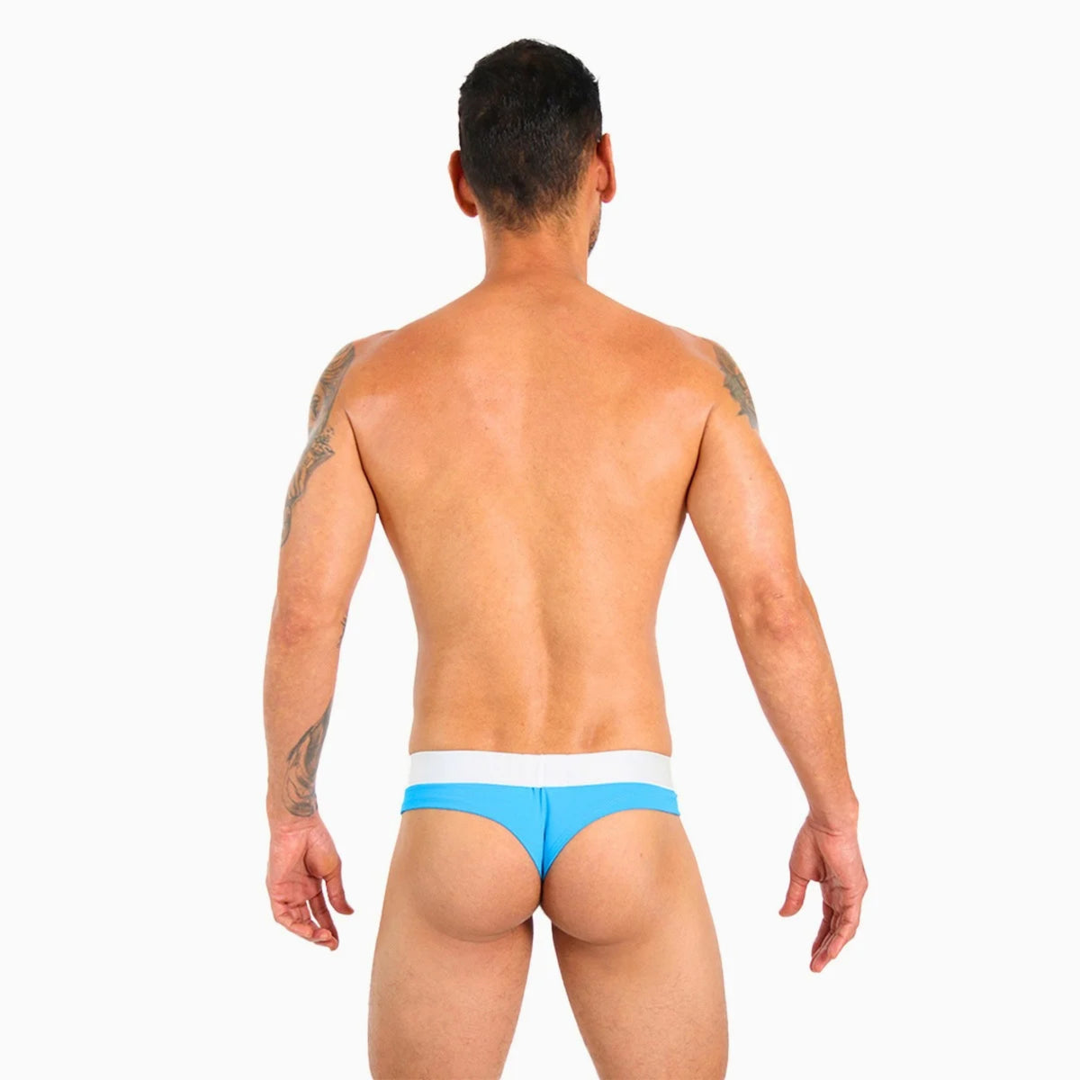 ICON TB - THONG BULGE ATHLETIC BLUE/SILVER