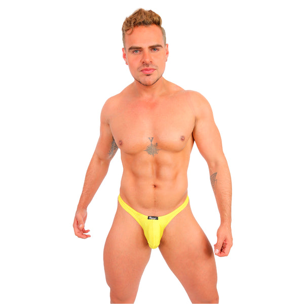 ICON TB - THONG BULGE T-STRING SKIN YELLOW