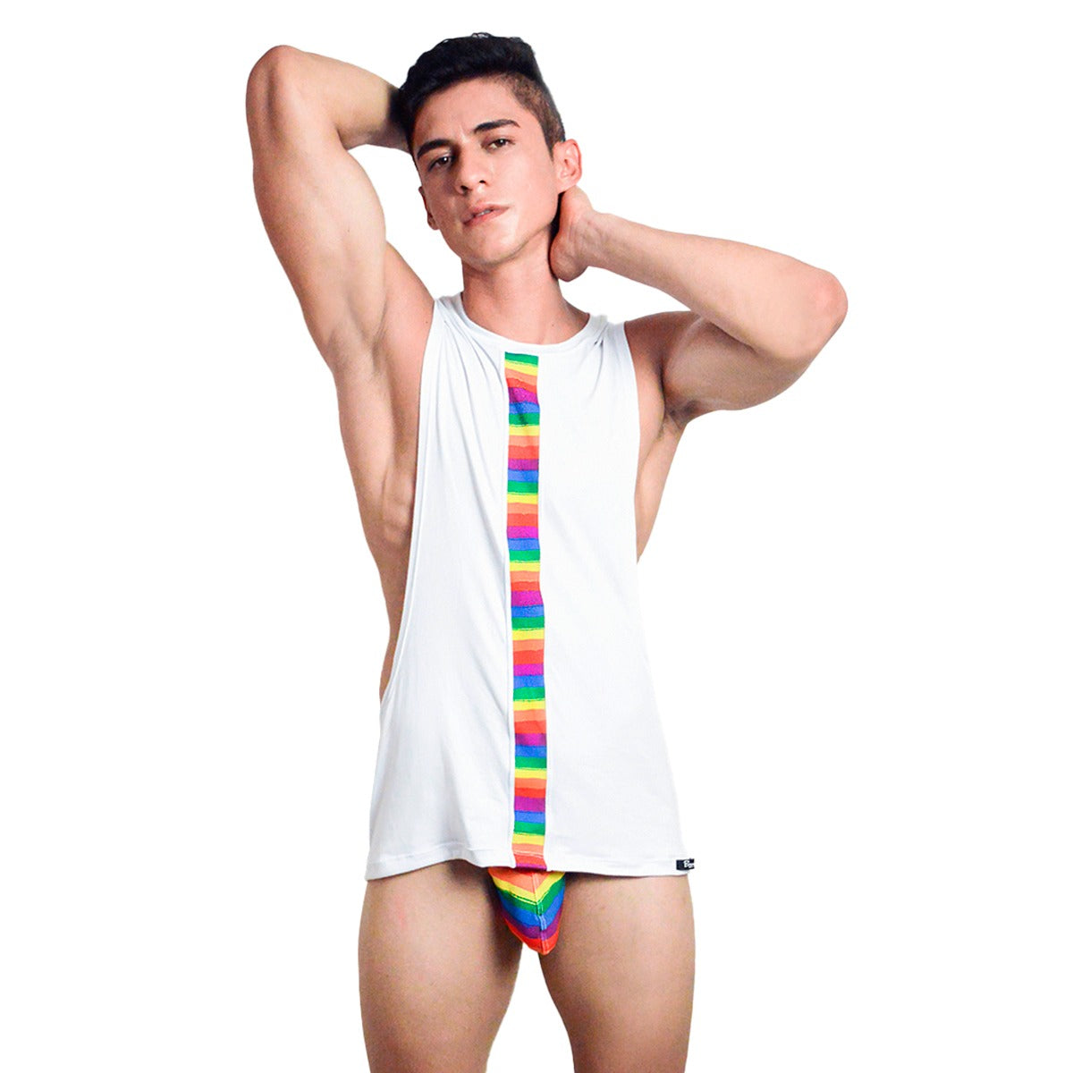 BE PRIDE - CROPPED LONG FIT MUSCLE TANK