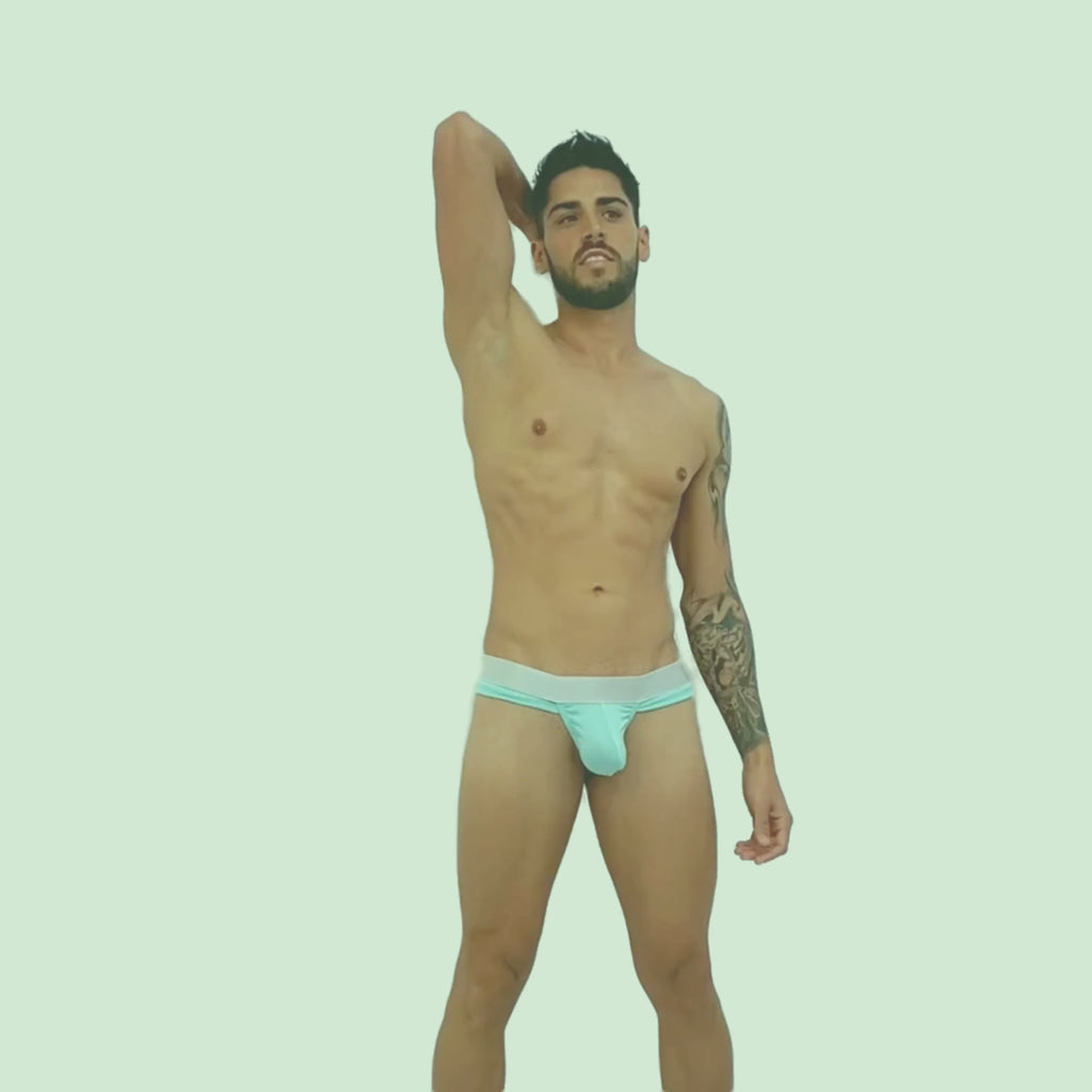 BASIC - THONG BULGE ATHLETIC MINT/SILVER