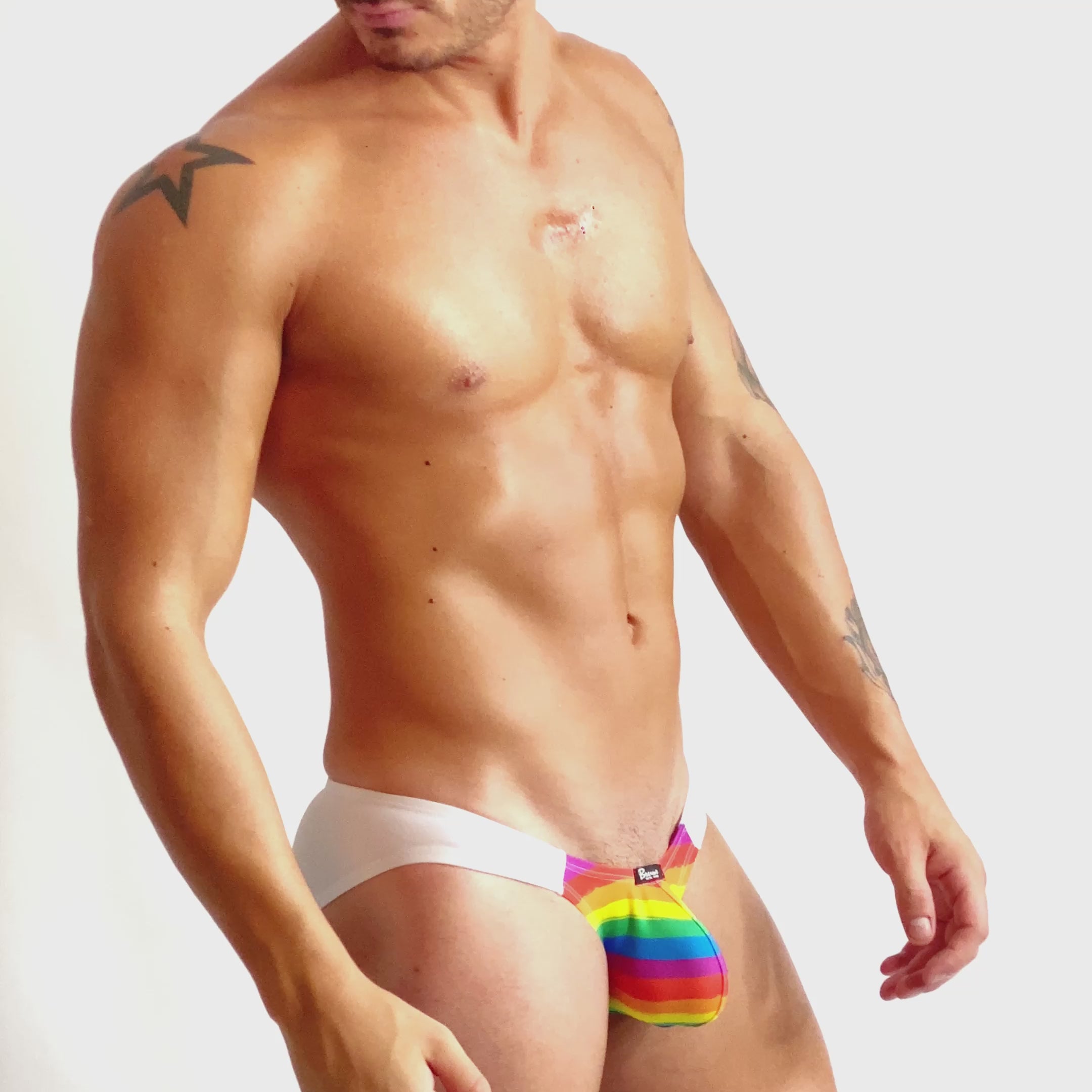 PRIDE Co - BIKINI BRIEF BULGE WHITE
