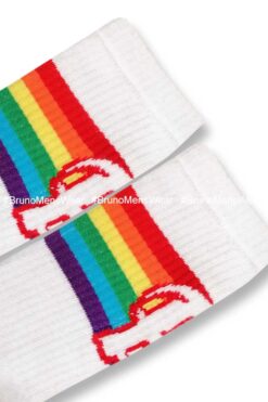 Retro Pride - CALCETA BLANCA LOGO BrunoMensWear